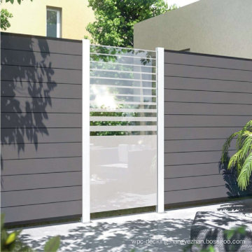 UV Stable Anti-Aging Mildew Resistant 1.8X1.8m Personal or Commercial Wood Plastic Composite WPC Fence